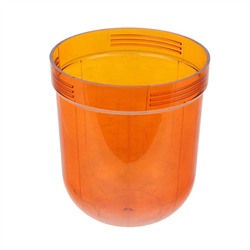 KLOSZ LAMPY OSTRZEGAWCZEJ "KOGUTA" H1 POMARAŃCZOWY,  Z HOMOLOGACJĄ "E"-347591670