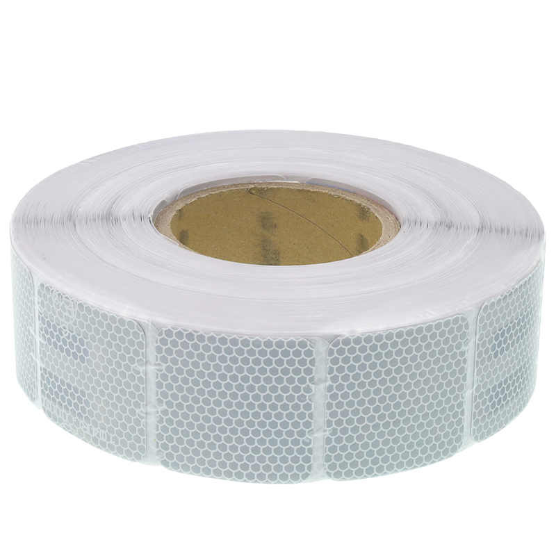 TAŚMA ODBLASKOWA W ROLCE 50MB BIAŁA III GENERACJA, PRZERYWANA, KONTUROWA-347592185