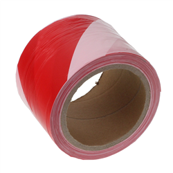 TAŚMA OSTRZEGAWCZA BIAŁO-CZERWONA L=100MB, B=75MM-347592219