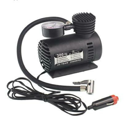 KOMPRESOR DO POMPOWANIA POW.12V. Z MANOMETREM DO 20BAR/ATM, PLASTIKOWA OBUDOWA-347592293