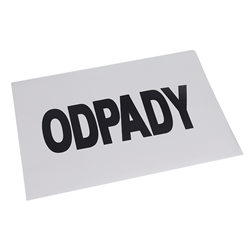 TABLICA "ODPADY" 400X300MM, MAGNES-347592334