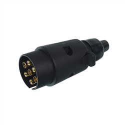 WTYCZKA 7/12V PLASTIKOWA KRÓTKA, KONTAKTY SKRĘCANE, GUMOWA NASADKA-347774855