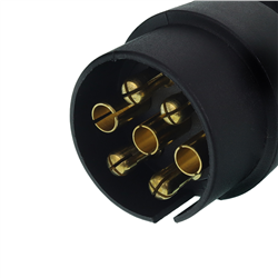 WTYCZKA 7/12V PLASTIKOWA KRÓTKA, KONTAKTY SKRĘCANE, GUMOWA NASADKA-347774857