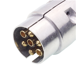 WTYCZKA 7/12V ALUMINIOWA, KONTAKTY SKRĘCANE, NAKRĘTKA  + NASADKA-347592510