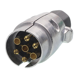 WTYCZKA 7/12V ALUMINIOWA, KONTAKTY SKRĘCANE, NAKRĘTKA  + NASADKA-347592511