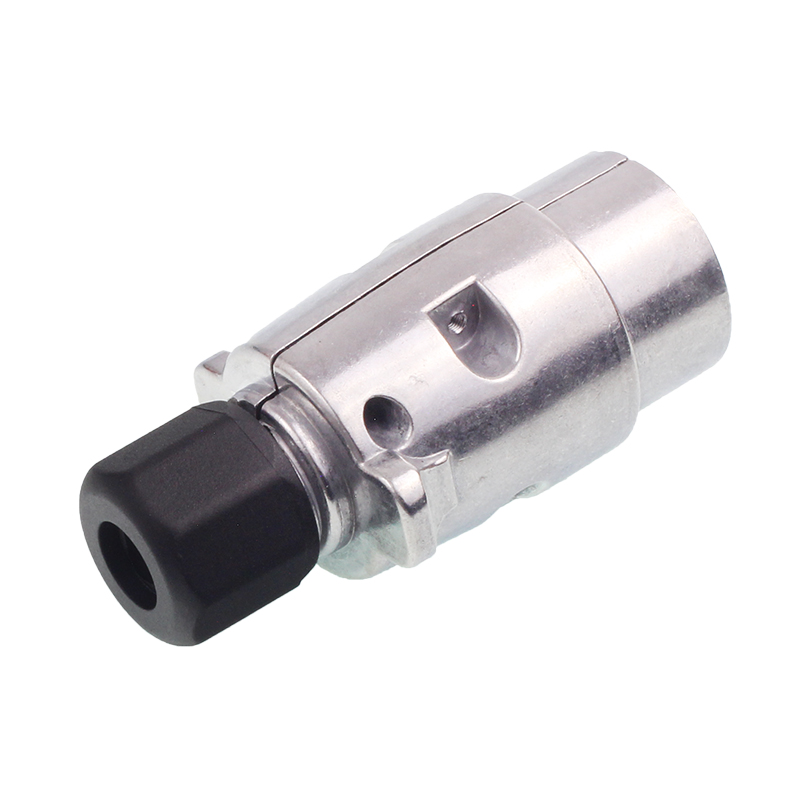 WTYCZKA 7/12V ALUMINIOWA, KONTAKTY SKRĘCANE, NAKRĘTKA  + NASADKA-347592509