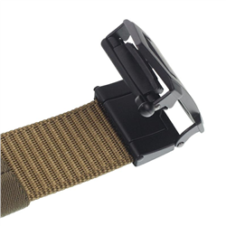 PASEK UNIWERSALNY KHAKI, POLIESTER, AUTOMATYCZNA KLAMRA-347592539
