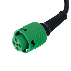 WTYCZKA BAJONET 5 PIN, ZIELONA Z PRZEWODEM 1M-347775241