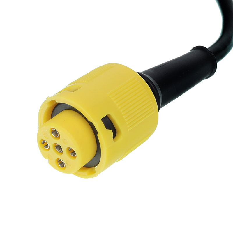 WTYCZKA BAJONET 5 PIN, ŻÓŁTA Z PRZEWODEM 1M-347775243
