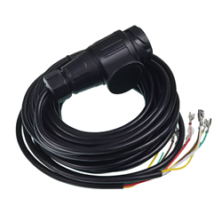 WIĄZKA ELEKTRYCZNA PRZYCZEPY, WTYCZKA 13/12V + PRZEWÓD 2X5M (2X5 ŻYŁ)-347592583