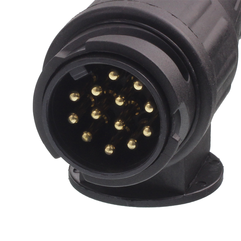 WIĄZKA ELEKTRYCZNA PRZYCZEPY, WTYCZKA 13/12V + PRZEWÓD 2X9M (2X5 ŻYŁ)-347592594