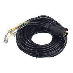 WIĄZKA ELEKTRYCZNA PRZYCZEPY, WTYCZKA 7/12V + PRZEWÓD 2X9M-347592606