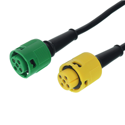 WIĄZKA ELEKTRYCZNA PRZYCZEPY, WTYCZKA 7/12V, 2X BAJONET 5 PIN + PRZEWÓD 7,5M-347775247