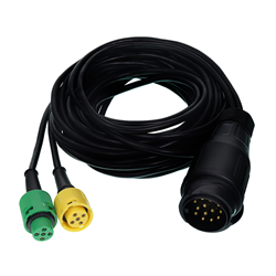 WIĄZKA ELEKTRYCZNA PRZYCZEPY, WTYCZKA 13/12V, 2X BAJONET 5 PIN + PRZEWÓD 5,5M-347775248