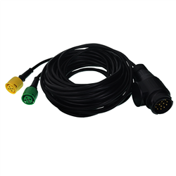 WIĄZKA ELEKTRYCZNA PRZYCZEPY, WTYCZKA 13/12V, 2X BAJONET 5 PIN + PRZEWÓD 7,5M-347775252
