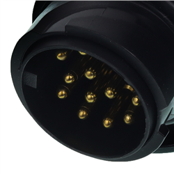WIĄZKA ELEKTRYCZNA PRZYCZEPY, WTYCZKA 13/12V, 2X BAJONET 5 PIN + PRZEWÓD 7,5M-347775254