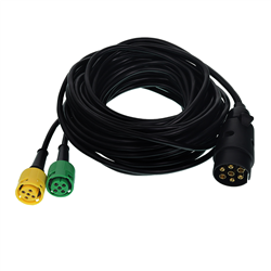 WIĄZKA ELEKTRYCZNA PRZYCZEPY, WTYCZKA 7/12V, 2X BAJONET 5 PIN + PRZEWÓD 5,5M-347775256