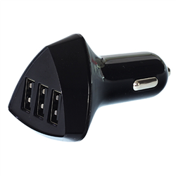 ADAPTER SAMOCHODOWY USB (ŁADOWARKA) 3 GNIAZDA - DC 5V, 2X2,4A, 1X1A-347592656