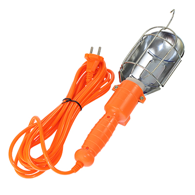 LAMPA WARSZTATOWA  230V 5M POMAR. WYŁ. BEZ ŻARÓWKI, MAX 75W-347592739