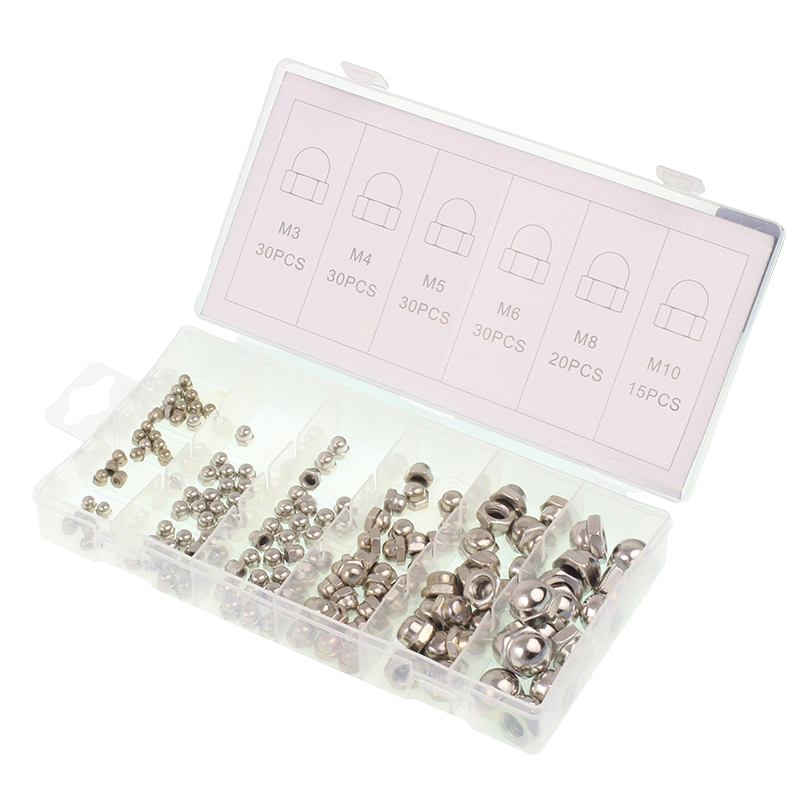 ZESTAW NAKRĘTEK KOŁPAKOWYCH/ZAMKNIĘTYCH 155 SZTUK-347593030