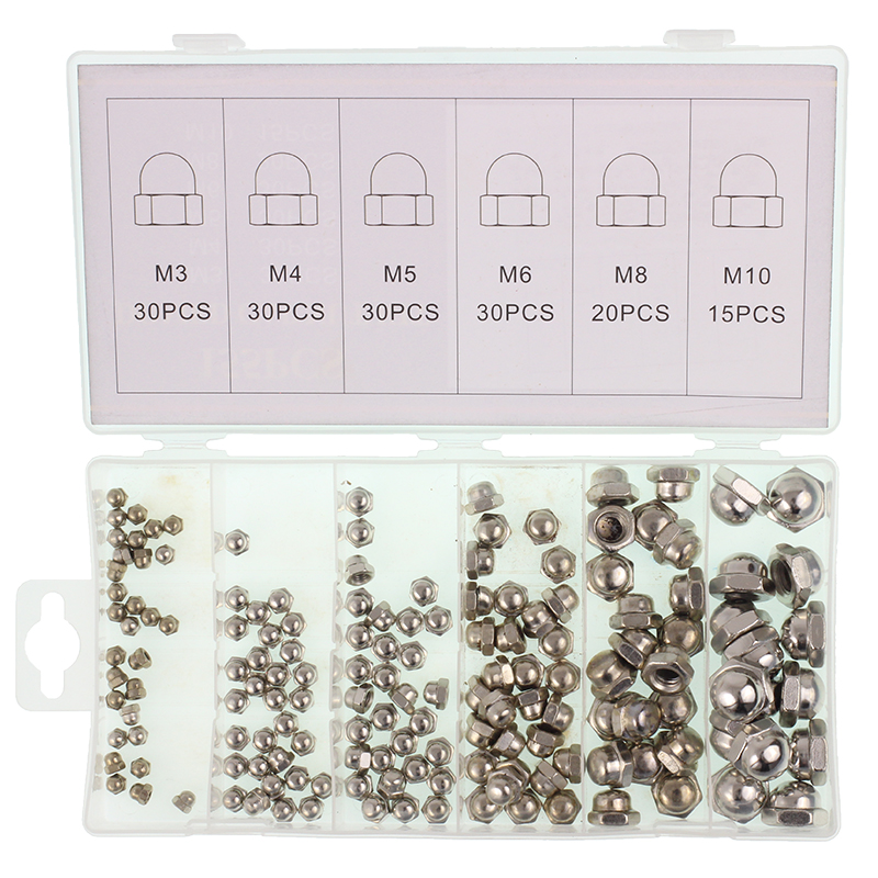 ZESTAW NAKRĘTEK KOŁPAKOWYCH/ZAMKNIĘTYCH 155 SZTUK-347593031