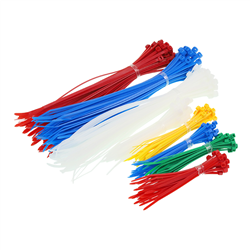 ZESTAW OPASEK ZACISKOWYCH KOLOROWYCH 250 SZT W TUBIE-347593043