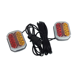 ZESTAW ŚWIATEŁ PRZYCZEPY  7,5M + 2,5M 42 LED, DYNAMICZNY KIERUNKOWSKAZ, MOCOWANIE NA MAGNES, HQ-347773934