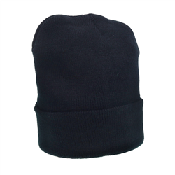 CZAPKA ZIMOWA - DZIANA 2-WARSTWOWA, 100% AKRYL - CZARNA-347910642