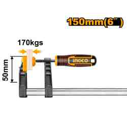 ŚCISK STOLARSKI TYP F, 150MM, ZACISK 170KG-347914686