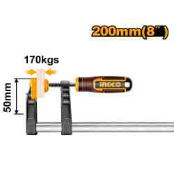 ŚCISK STOLARSKI TYP F, 200MM, ZACISK 170KG-347914687