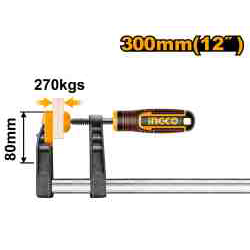 ŚCISK STOLARSKI TYP F, 300MM, ZACISK 270KG-347914689