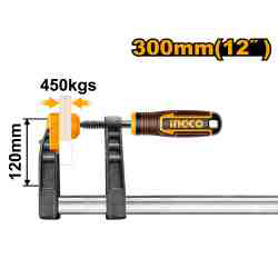 ŚCISK STOLARSKI TYP F, 300MM, ZACISK 450KG-347914690