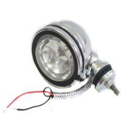 LAMPA OKRĄGŁA 101MM OBUDOWA CHROMOWANA H-3, 12V-55W-347593789
