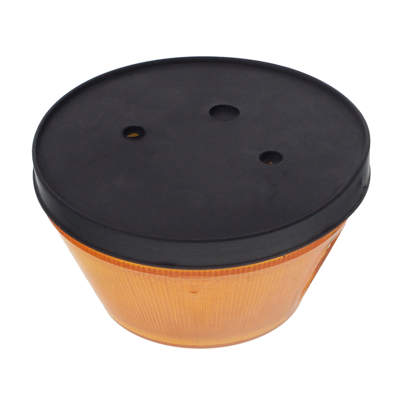 LAMPA OBRYSOWA POMARAŃCZOWA NISKA PRZYCZEPA, FI 92MM, H=52MM-347594168