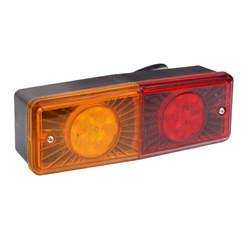LAMPA TYLNA ZESP. 2-SEGM. L/P PRZYCZEPKA PROSTOKĄTNA, DIODOWA, Z PRZEWODEM,12/24V-347594215
