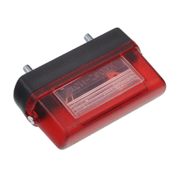 LAMPA OŚWIETLENIA TABLICY REJESTRACYJNEJ, OBUDOWA CZERWONA, MAŁA-347594230