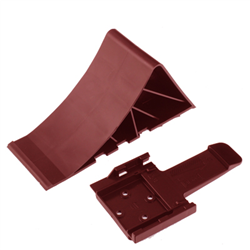 KLIN POD KOŁA L=225MM PLASTIKOWY CZERWONY, OBCIĄŻENIE DO 1,6T + MOCOWANIE-347594361
