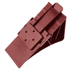KLIN POD KOŁA L=225MM PLASTIKOWY CZERWONY, OBCIĄŻENIE DO 1,6T + MOCOWANIE-347594362