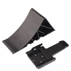 KLIN POD KOŁA L=225MM PLASTIKOWY CZARNY, OBCIĄŻENIE DO 1,6T + MOCOWANIE-347594363