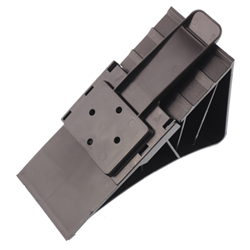 KLIN POD KOŁA L=225MM PLASTIKOWY CZARNY, OBCIĄŻENIE DO 1,6T + MOCOWANIE-347594364