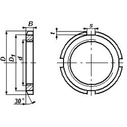 NAKRĘTKA ŁOŻYSKOWA M20X1,0  (KM04) DIN 981 - C-360-347594840
