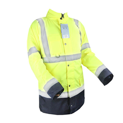 KURTKA FLUORESCENCYJNA OCIEPL. ROZM. XXL "URAN" - ŻÓŁTA-347595078