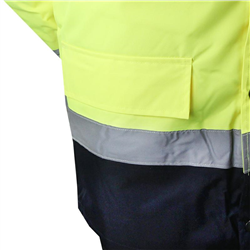 KURTKA FLUORESCENCYJNA OCIEPL. ROZM. XL "URAN" - ŻÓŁTA-347595089