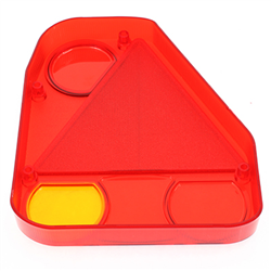 KLOSZ LAMPY TYLNEJ ZESP. Z TRÓJKĄTEM LEWEJ, Z LAMPĄ PRZECIWMGIELNĄ - NACZEPY-347595124