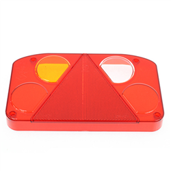 KLOSZ LAMPY TYLNEJ ZESP. Z TRÓJKĄTEM LEWEJ, Z OŚWIETL. TABLICY REJ.- NACZEPY-347595129