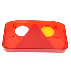 KLOSZ LAMPY TYLNEJ ZESP. Z TRÓJKĄTEM LEWEJ, Z OŚWIETL. TABLICY REJ.- NACZEPY-347595130