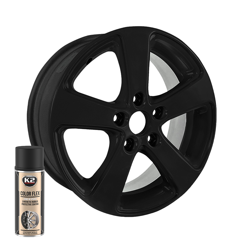 GUMA W SPRAYU 400ML - CZARNY MAT - K2 COLOR FLEX-347595222