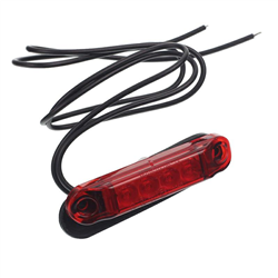LAMPA OBRYSOWA CZERWONA DIODOWA TYP "SLIM" 12/24V-347595443