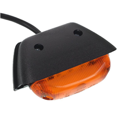 LAMPA OBRYSOWA POMARAŃCZOWA OWALNA NAROŻNA, DIODOWA, 12/24V-347595446