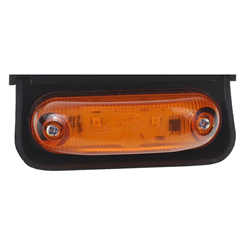 LAMPA OBRYSOWA POMARAŃCZOWA OWALNA NAROŻNA, DIODOWA, 12/24V-347595448